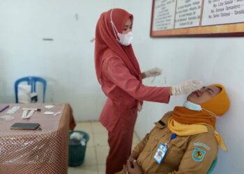 Kecamatan Bolaang Gelar Rapid Test Antigen Massal