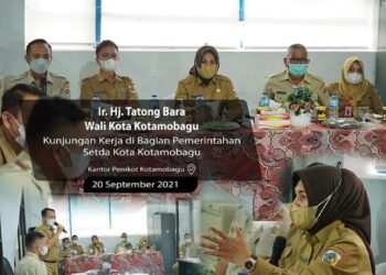 Tatong Sambangi 8 Kantor Bagian Setda Kotamobagu