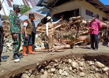 Bupati Yasti Tinjau Lokasi Bencana di Bolmong