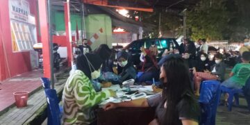 Percepatan Vaksinasi, Dinkes Gelar Pelayanan Malam di Pasar Kuliner Kotamobagu