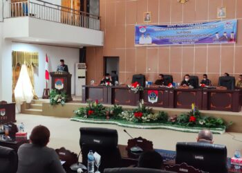 Eksekutif Dan Legislatif Boltim, Gelar Paripurna Penetapan Ranperda Tentang APBDP Tahun 2021