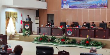 Eksekutif Dan Legislatif Boltim, Gelar Paripurna Penetapan Ranperda Tentang APBDP Tahun 2021