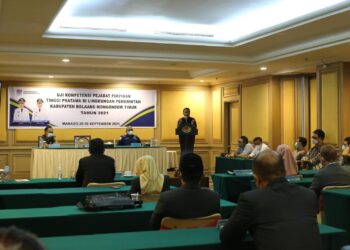 Bupati Boltim Resmi Tutup Kegiatan Uji Kompetensi JPT Pratama Tahun 2021