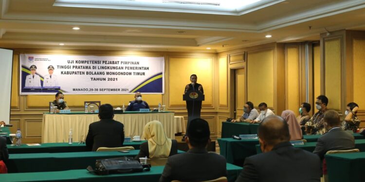 Bupati Boltim Resmi Tutup Kegiatan Uji Kompetensi JPT Pratama Tahun 2021