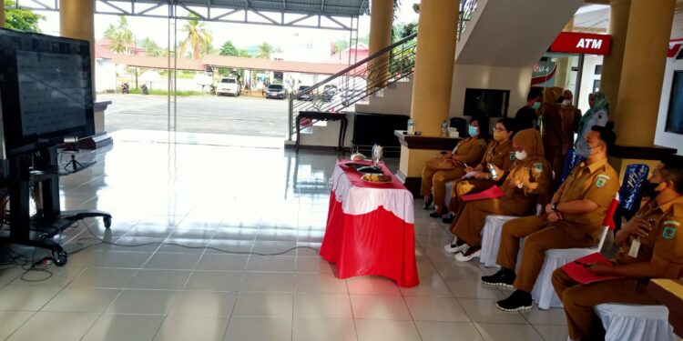 Pemkab Bolmong Vidcon Bahas Kedatangan Tim Keminvest BKPM dan PT Kimong