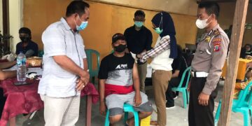 Pemdes Bulawan Satu Bersama Puskesmas Kotabunan Gelar Vaksinasi Massal