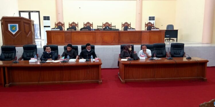Tindak lanjut Laporan Masyarakat, Komisi I DPRD Bolmong Gelar RDP