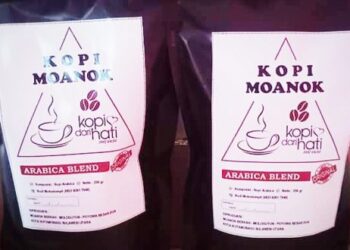 Panen di Kebun Sendiri, Kopi Moanok Siap Beredar Dipasaran Dalam Kemasan