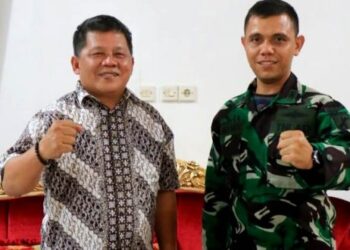 Nayodo Terima Kunjungan Kerja Wadanyon Infanteri 713 Satyatama