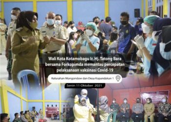 Meski Malam Hari, Tatong Bara Tetap Pantau Proses Vaksinasi