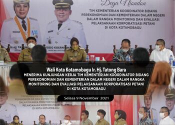 Wali Kota Kotamobagu Terima Kunjungan Tim Kemenko Pertanian dan Kemendagri