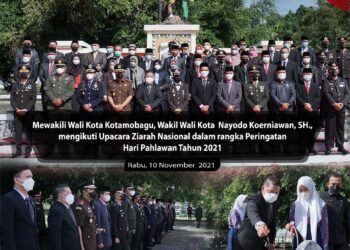 Wakili Wali Kota, Nayodo Hadiri Ziarah Nasional ke TMP Mongkonai