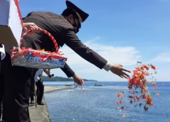 Peringati Hari Pahlawan Ke-76, Pemda Boltim Gelar Upacara Tabur Bunga