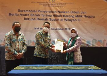 Tatong Bara Terima Hibah Rusunawa dari Kementetian PUPR