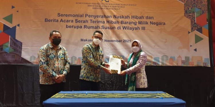 Tatong Bara Terima Hibah Rusunawa dari Kementetian PUPR