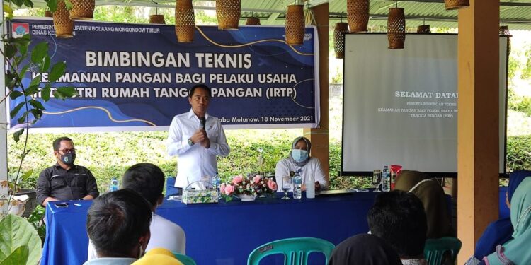 Bupati Boltim Buka Bimtek Keamanan Pangan Bagi Pelaku IRTP