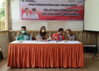 Dinas Perindustrian dan Tenaga Kerja Beri Pelatihan 25 Petani Gula Aren Kotamobagu