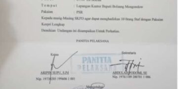 Besok Pemkab Bolmong Gelar Upacara Hari Guru Nasional dan HUT PGRI ke-76