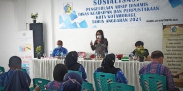 Dinas Kearsipan dan Perpustakaan Gelar Sosialisasi Pengelolaan Arsip