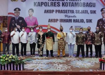 Wali Kota Kotamobagu Hadiri Kegiatan Kenal Pamit Kapolres Kotamobagu