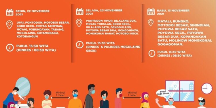 Sampai Dua Hari Kedepan, Kunjungi Tempat Ini untuk Vaksinasi Tahap Pertama dan Kedua