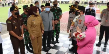 Wali Kota Tatong Bara Sambut Kunjungan Kapolda Sulut di Mapolres Kotamobagu