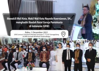 Hadiri Ibadah Natal GPdI, Nayodo : Implementasikan Semangat Natal dalam Kehidupan Sehari-hari