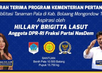 Berhasil Melobi Kementerian Pertanian, HBL Turunkan Ribuan Bibit Ke Sulut