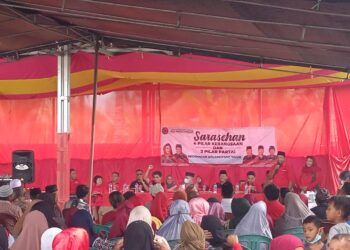 PDI-P Sukses Gelar Sarasehan Empat Pilar Kebangsaan dan Tiga Pilar Partai di Kecamatan Bolang Itang Timur