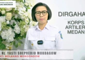 Bupati Yasti Sampaikan Harapan di Usia ke-76 Korps Artileri Medan