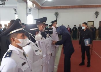 Berikut Jumlah dan Nama Pejabat Kotamobagu yang Dilantik di Aula Kantor Wali Kota