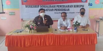 Disdik Bolmong Gelar Workshop Sosialisasi Pencegahan Korupsi