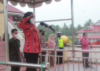 Bupati Yasti Pimpin Apel Gelar Pasukan Operasi Lilin Samrat 2021 dan Pengamanan Nataru