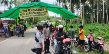 Pengamanan Mudik Nataru, Pintu Masuk Bolsel Dijaga Ketat