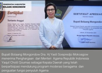 Berperan Aktif Dalam Penguatan Moderasi Beragama, Yasti Terima Penghargaan dari Menteri Agama RI