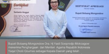 Berperan Aktif Dalam Penguatan Moderasi Beragama, Yasti Terima Penghargaan dari Menteri Agama RI