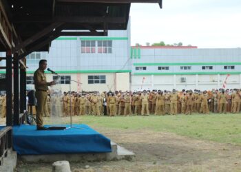 Gelar Apel Perdana, ini yang Ditegaskan Bupati Sachrul Mamonto