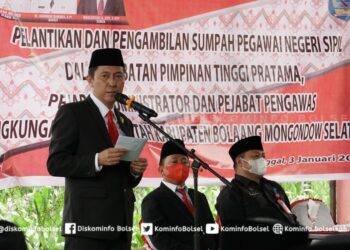 Lantik Pejabat Baru, Ini Pesan Bupati Bolsel
