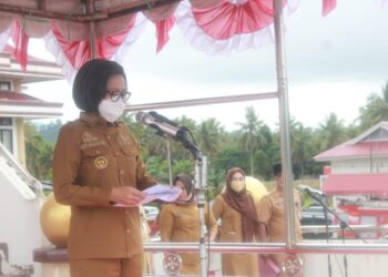 Bupati Yasti Pimpin Apel Kerja Perdana Tahun 2022