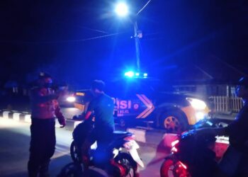 Tingkatkan Pengamanan, Polres Bolsel Gelar Patroli Malam