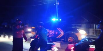 Tingkatkan Pengamanan, Polres Bolsel Gelar Patroli Malam