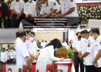 Wali Kota Kotamobagu Ikuti Raker Pemerintahan Bersama Gubernur dan Wakil Gubernur Sulut