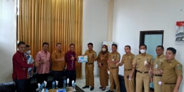 Wakili Bupati Yasti, Sekda Tahlis Terima Kunjungan Kabupaten Bualemo