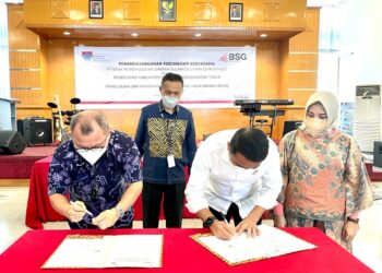 Pemkab Boltim dan BSG Teken Kerjasama Pengelolaan dan Penyimpanan RKUD