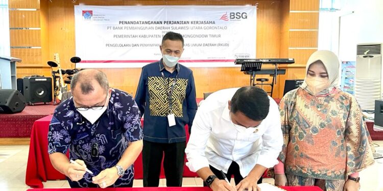 Pemkab Boltim dan BSG Teken Kerjasama Pengelolaan dan Penyimpanan RKUD