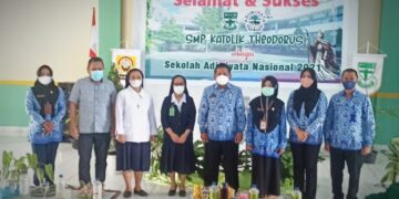 Raih Sekolah Adiwiyata Nasional Tahun 2021, Nayodo Hadiri Acara Sukur di SMP Katolik