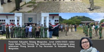 Polisi Pamong Praja Bolmong Gelar Apel Kesiapsiagaan Jelang Pilkades Serentak