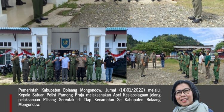 Polisi Pamong Praja Bolmong Gelar Apel Kesiapsiagaan Jelang Pilkades Serentak