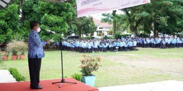 Wakili Wali Kota, Nayodo Pimpin Apel Korpri