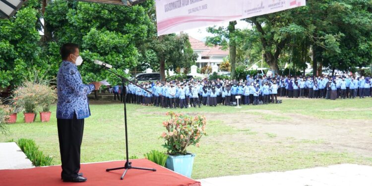 Wakili Wali Kota, Nayodo Pimpin Apel Korpri